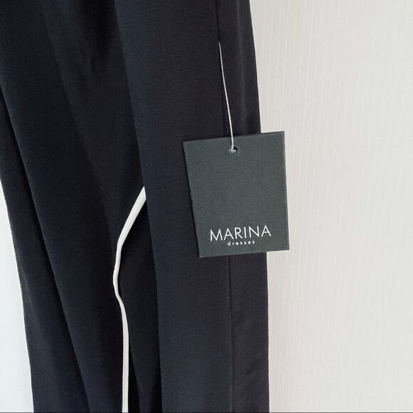 NEW Marina one shoulder drape overlay jumpsuit - Picture 8 of 11